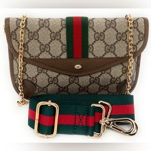 Guarantee AuthenticGucci Clutch Bag Pouch Crossbody Waist Bag Fanny Pack Ophidia